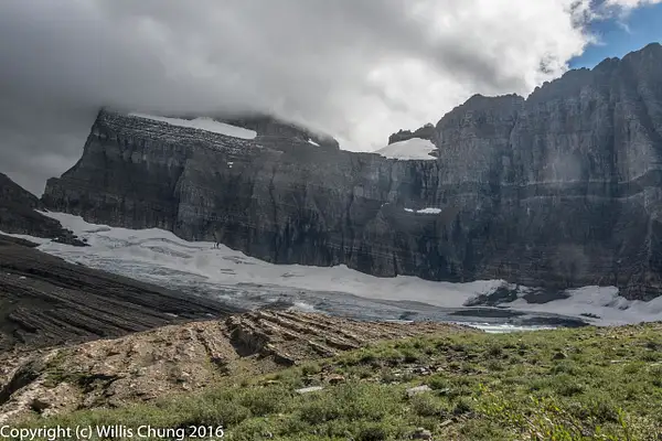 View of Grinnell Glacier. Had to rest just before a...