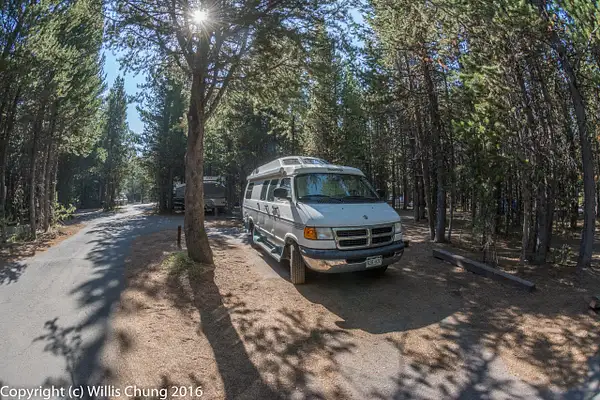 Roadtrek parked at my campsite in Grant Village. by...