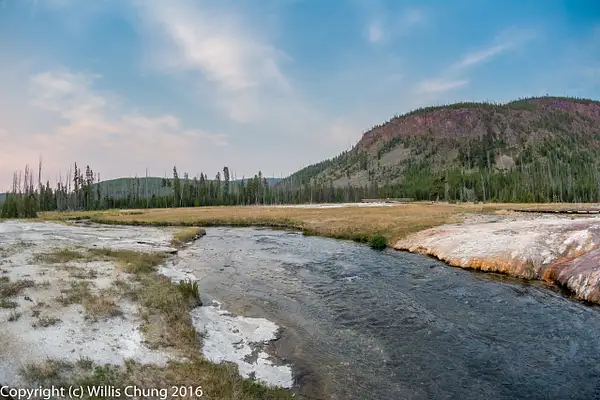 Looking south along Iron Spring Creek by Willis Chung