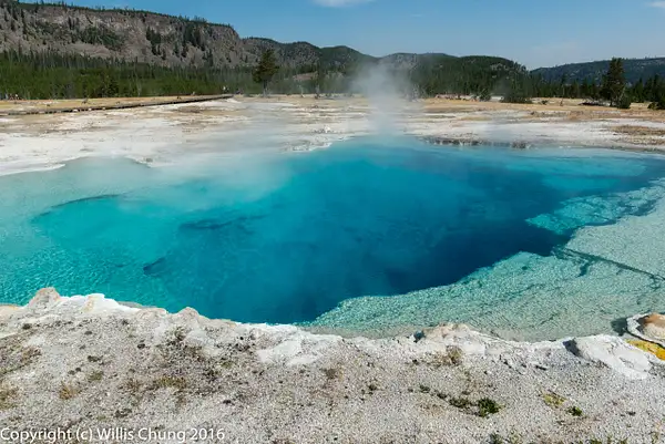 Sapphire Pool, Biscuit Basin, Yellowstone National Park,...