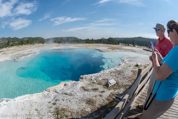 Sapphire Pool, Biscuit Basin, Yellowstone National Park,...