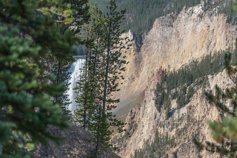 First view of the Upper Falls of the Yellowstone