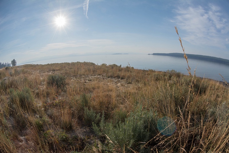 Yellowstone Lake, superwide perspective