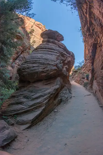 Coming out of Refrigerator Canyon to the start of...