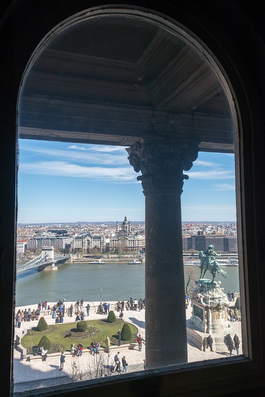 View of the Danube from the Hungarian National Gallery.