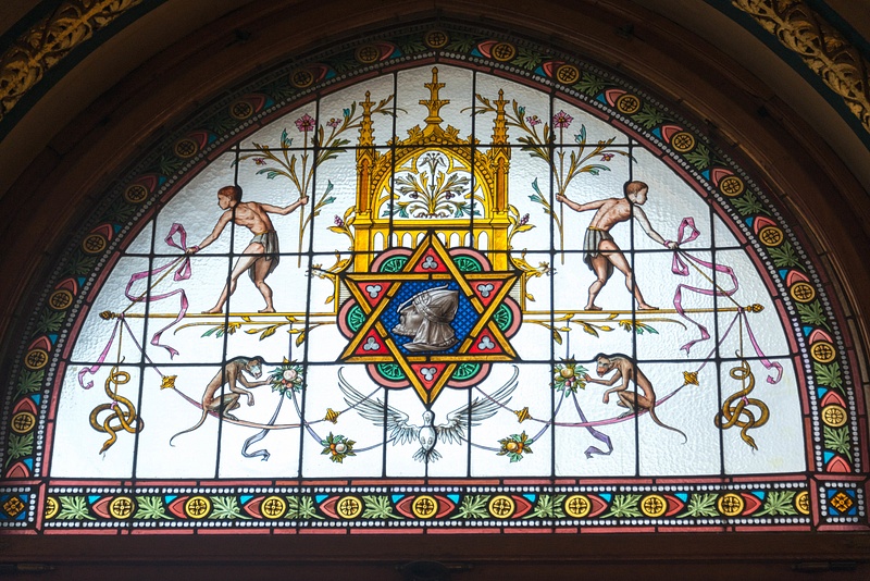 Quite interesting stained glass panels