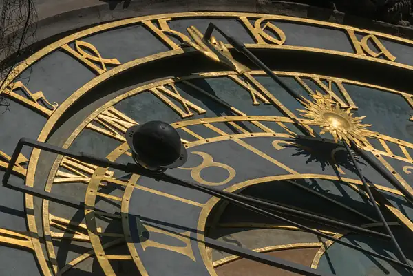 Details of the upper clock face, Old Town Hall...