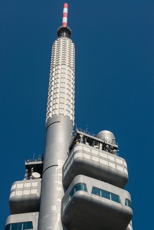 Antennae adorning the Žižkov Television Tower,