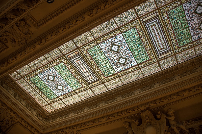 Back to the main hall, the skylight over the grand staircase.