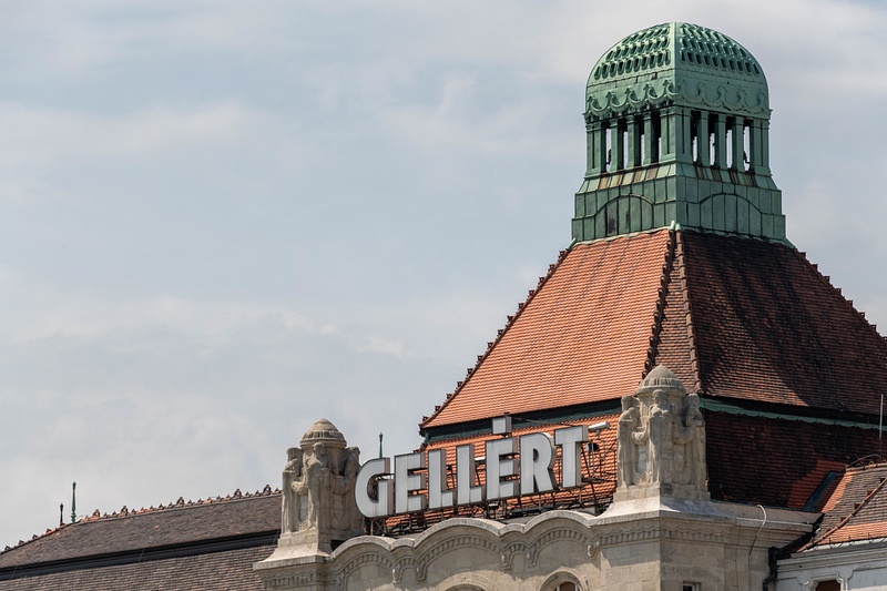One of the domes of the Gellert Hotel and Spa.