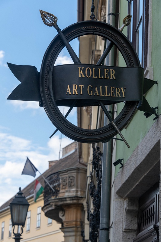 A short walk to the privately owned Koller Art Gallery, to the northwest of Matthias Church.