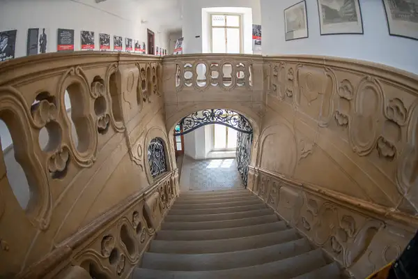 Grand staircase of the Libeň Chateau by Willis Chung