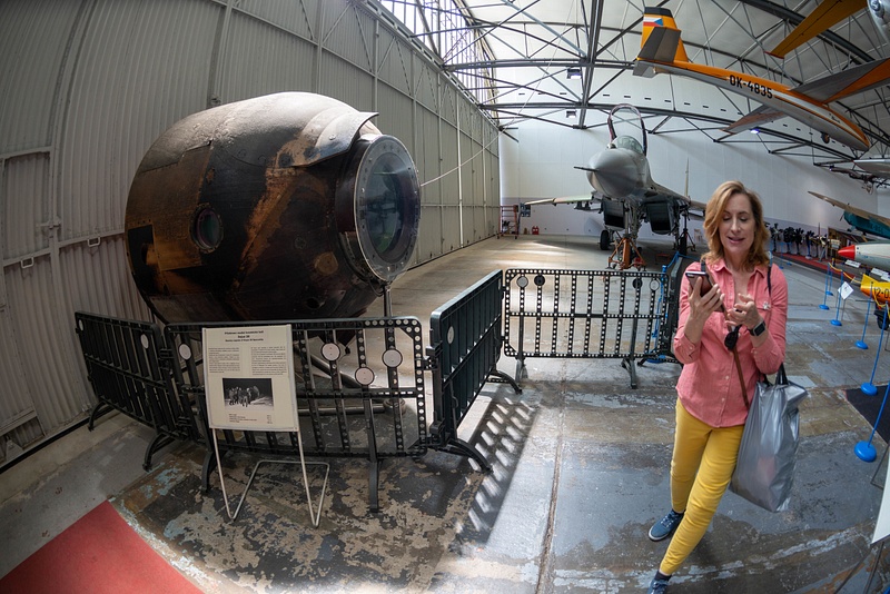 A real Soyuz capsule on display! Soyuz 28 which flew in 1978 to the Salyut 6 space station.