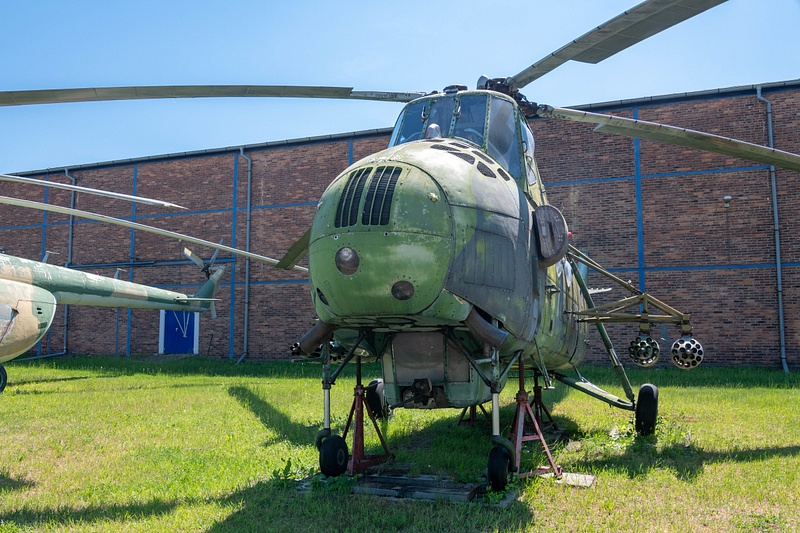 Mil Mi-4 Hound set up as a gunship with rocket pods and nose mounted machine gun