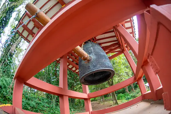 View from below of the 7 ton, 6 foot high bell. by...