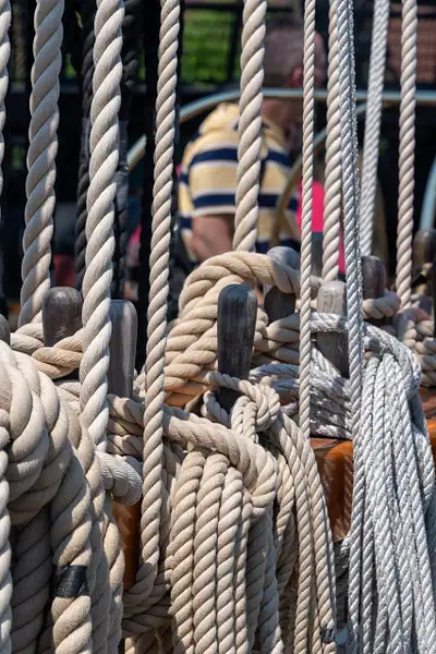 Some of the many lines on the USS Constitution. by...
