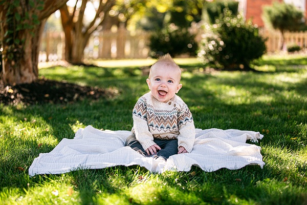 An Adorable Baby Boy's Outdoor Adventure in Falls Church, Virginia - Connor McLaren Photography
