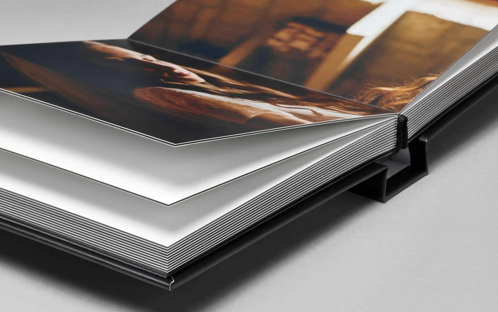 flush-mount-album open