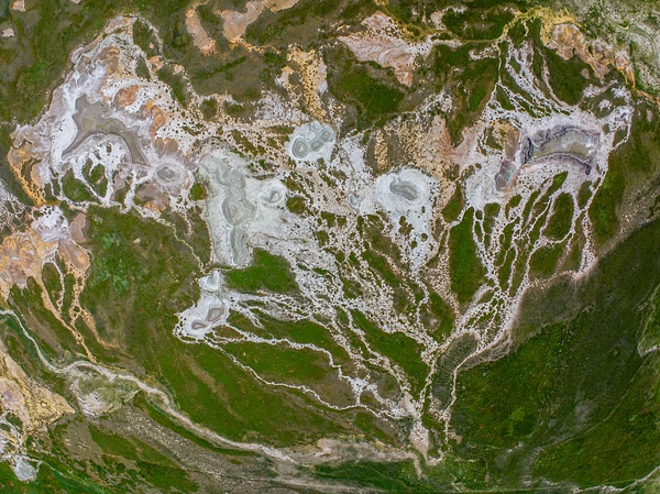 Abstract-aerial-pattern-12,-Buffalo-Gap-National-Grassland,-South-Dakota,-USA - IAN PLANT