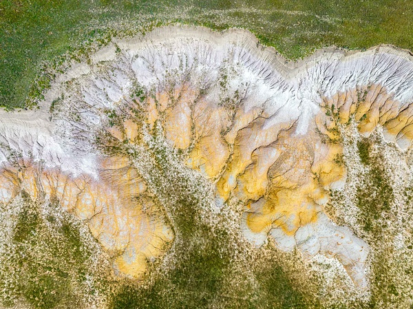 Abstract-aerial-pattern-20,-Buffalo-Gap-National-Grassland,-South-Dakota,-USA - IAN PLANT