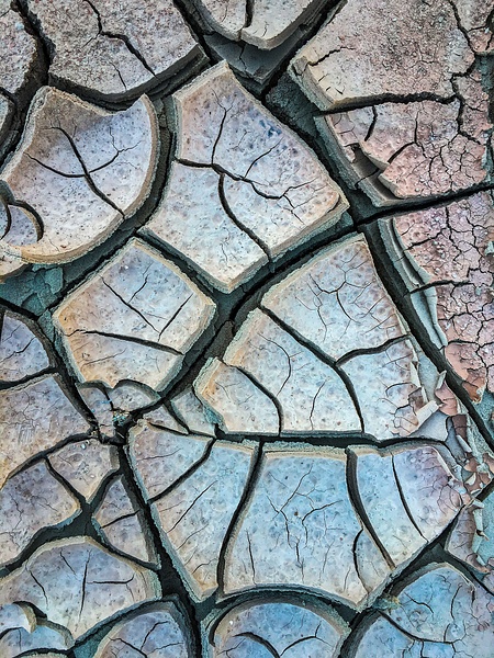 Cracked-mud-detail-4,-Badlands-National-Park,-South-Dakota,-USA - IAN PLANT