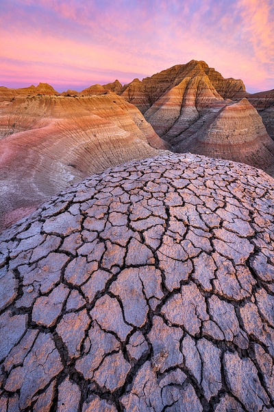 Sunset-light-14,-Big-Foot-Pass,-Badlands-National-Park,-South