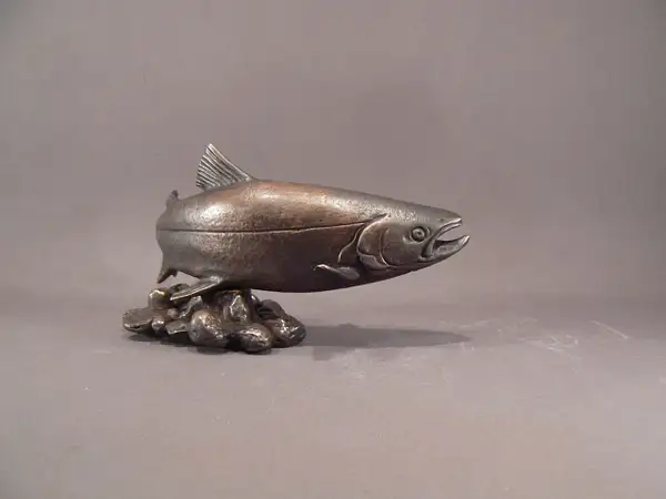 Bronze Salmon - front by Louis Lejeune Ltd.