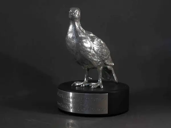 Sterling silver standing grouse by Louis Lejeune Ltd.
