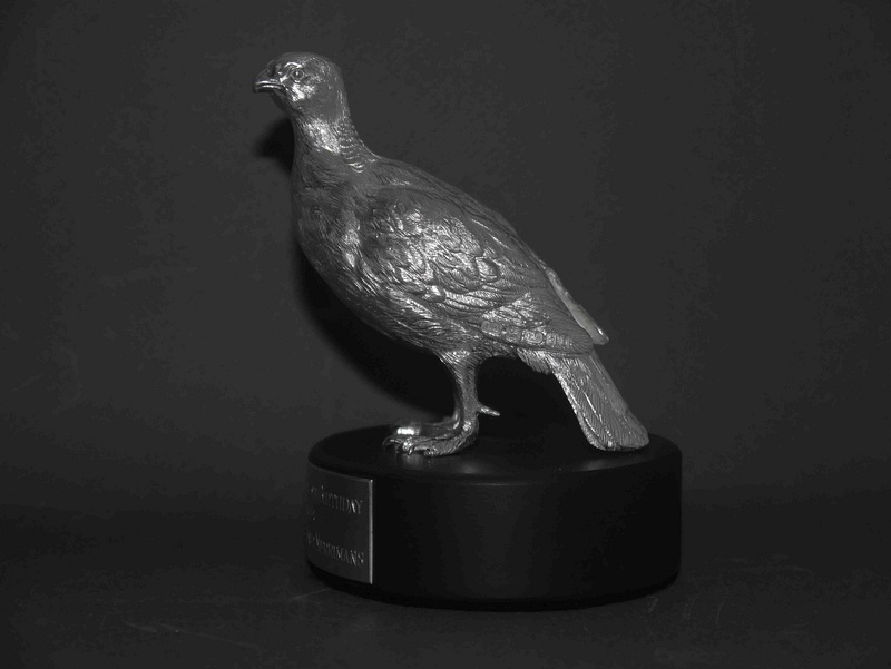 Silver Grouse, standing