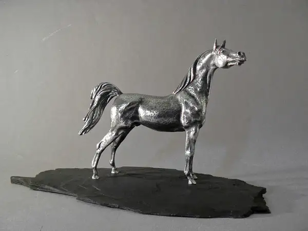 Silver Arab Horse by Louis Lejeune Ltd.