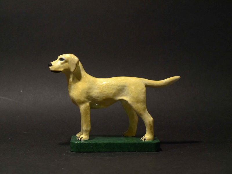 Enamelled Medium Labrador Car Mascot