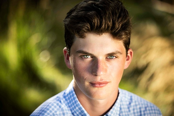 teenage boy with strong eyes - Flo McCall Photography 