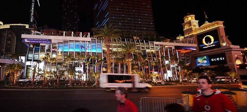 Front of Cosmopolitan Hotel on the strip.