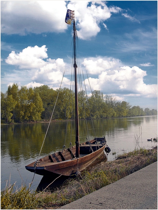 Barge on the Loire