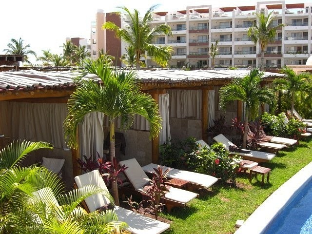 Cabanas next to the Spa and available to anyone