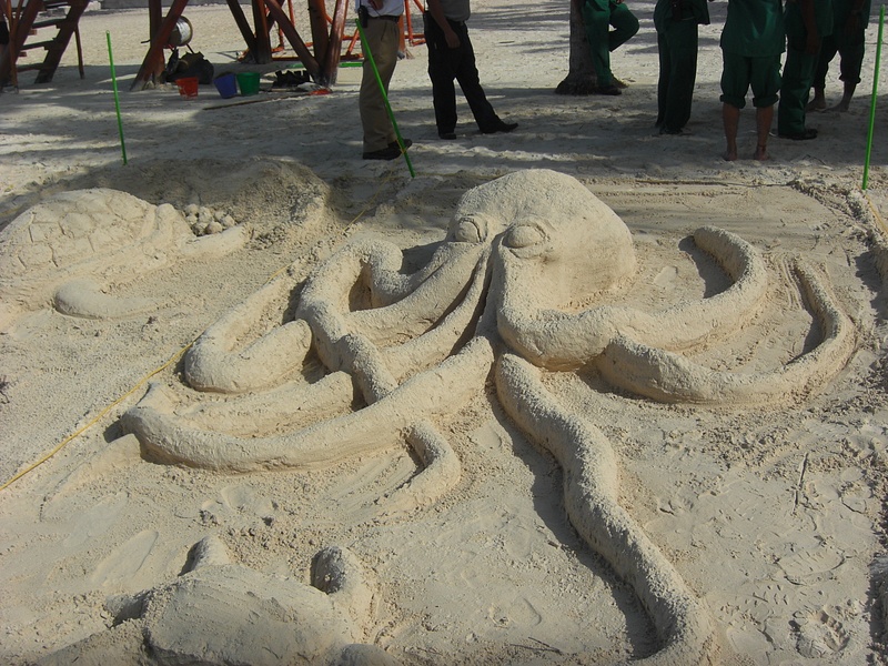 Staff Sand Sculptures (2)