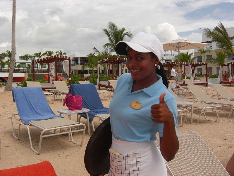 Some of the many great staff at AlSol Tiara Collection Cap Cana