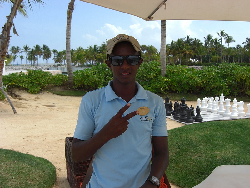 Some of the many great staff at AlSol Tiara Collection Cap Cana