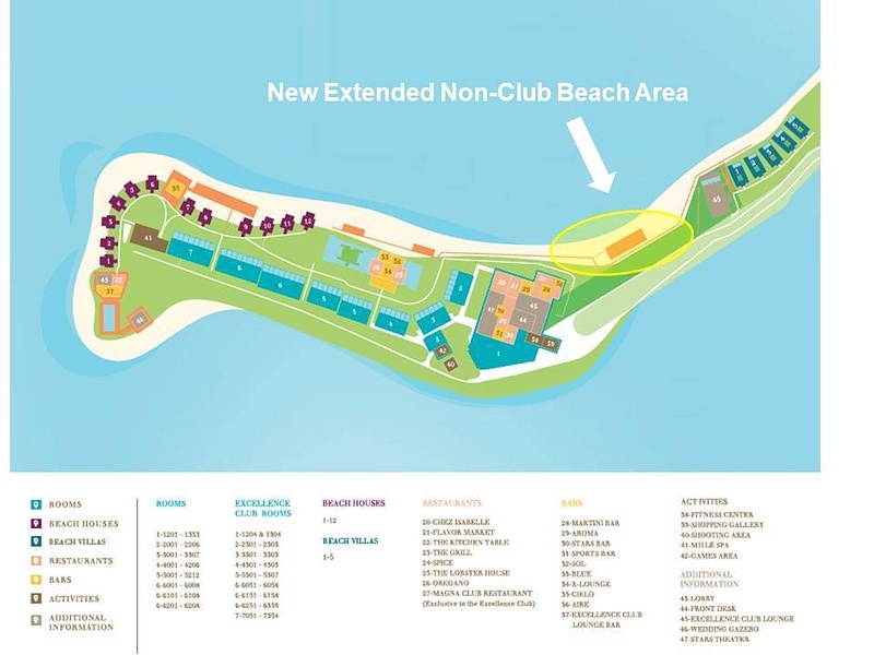 New Extended Non-Club Beach Area