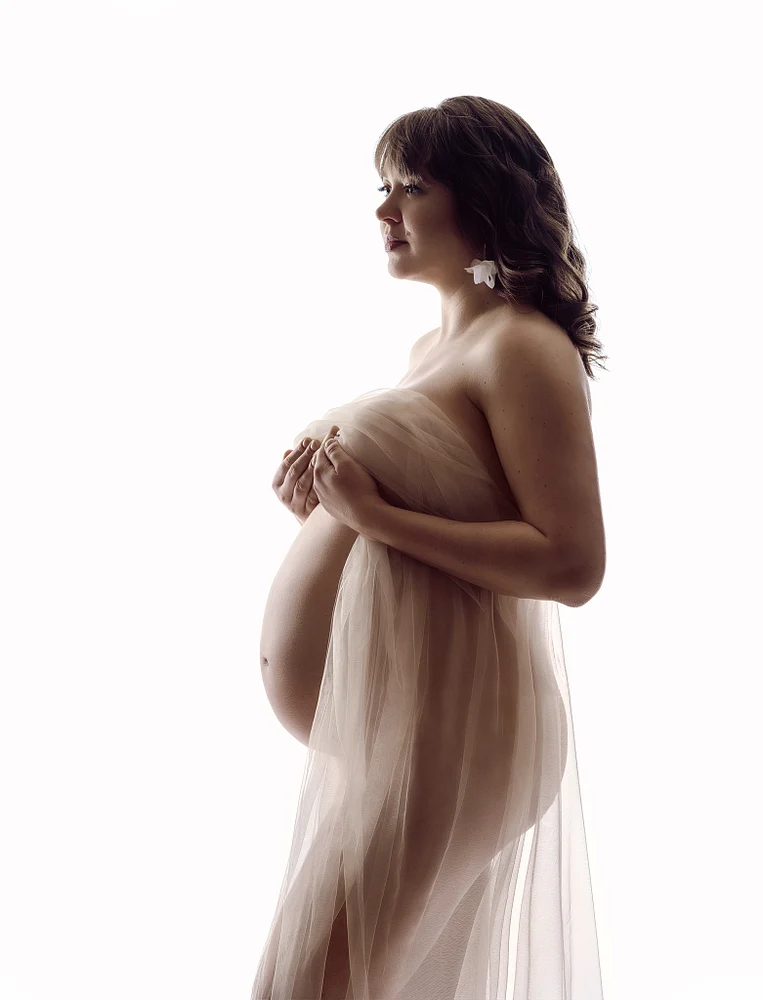 Elegant Maternity Portrait of Expecting Mother
