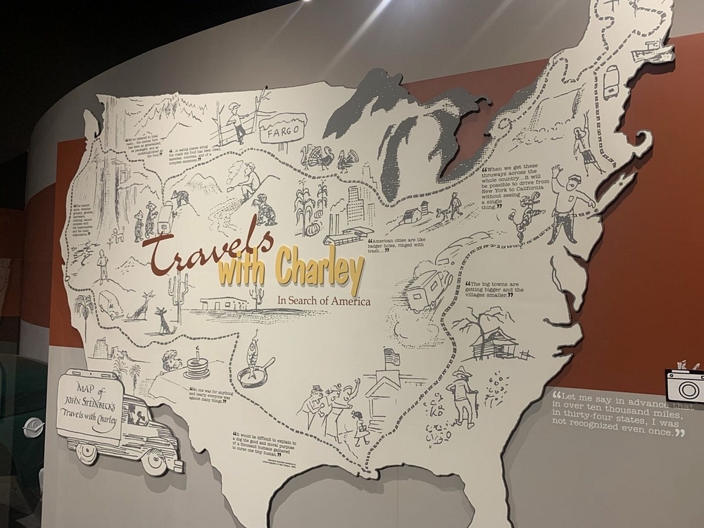 map of travels with Charlie
