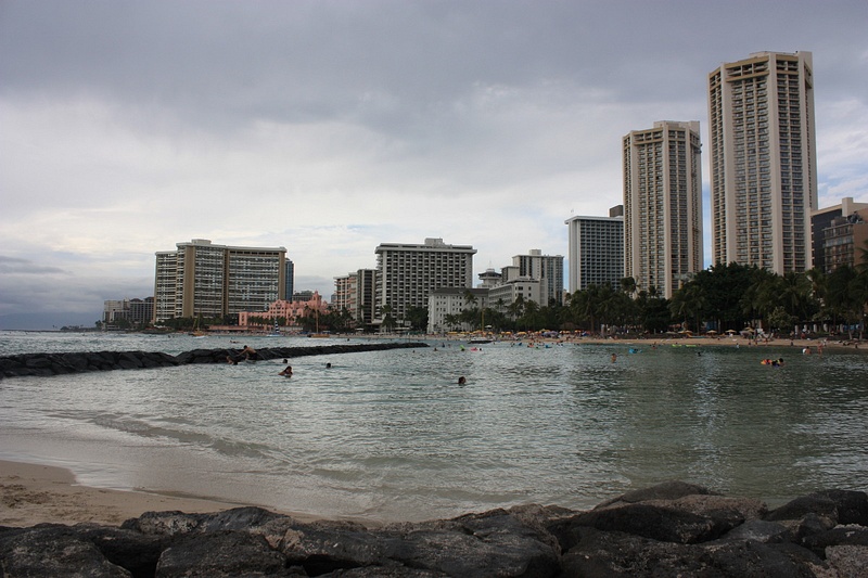 Waikiki, looking west