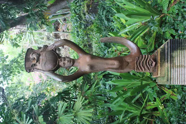 Mermaid statue, Allerton Garden by EricHartzell