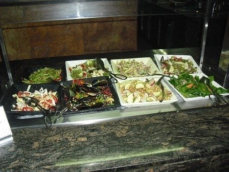 Small part of the cold buffet selection at Lunchtime