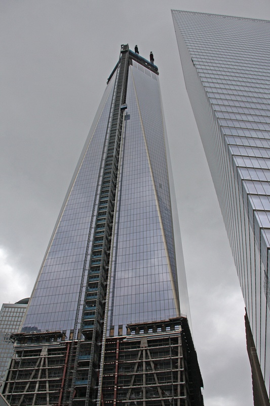 The World Trade Center-Still under construction