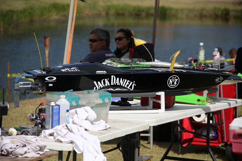 Radio controlled boat at the festival