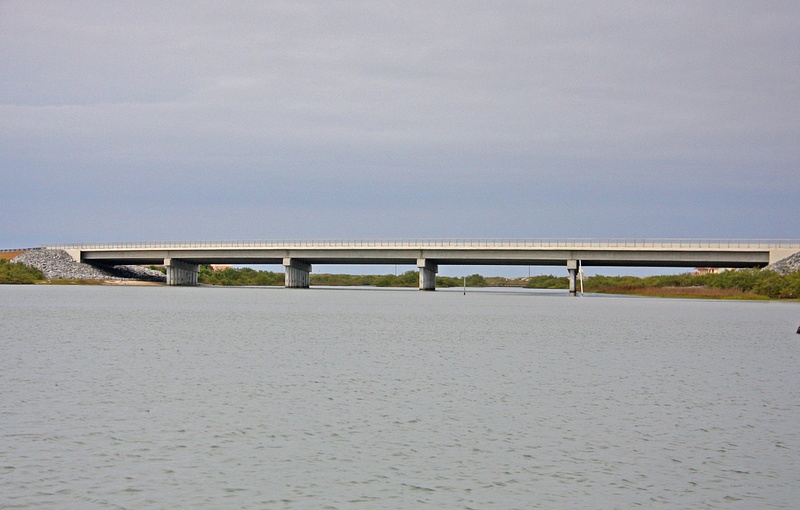 A bridge spanning the Intracoastal Waterway