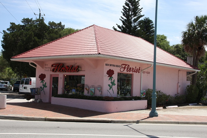 A colorful florist shop