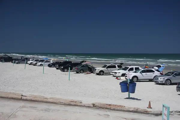 Like Daytona, New Smyrna allows cars on the beach by...