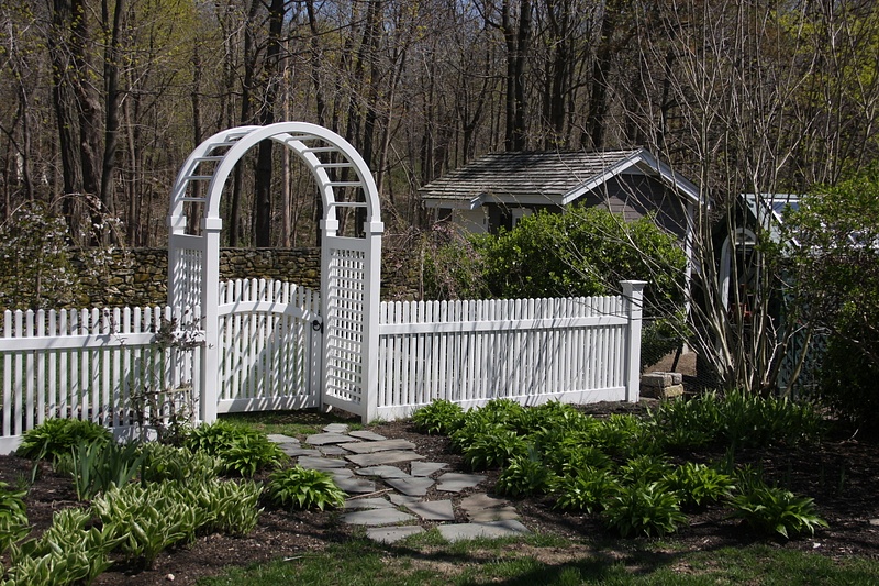 Fence and Arbor by Walpole Woodworkers
